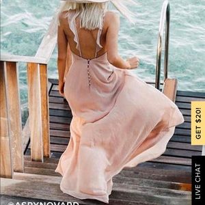 Lulus bridesmaid blush dress size Small